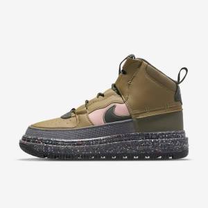 Nike Air Force 1 Boot Moški Superge Olivno Zelene | NK425HBC