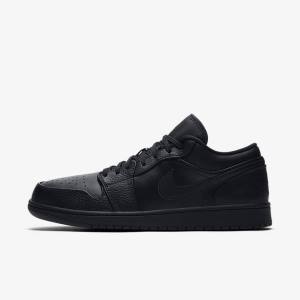 Nike Air Jordan 1 Low Moški Superge Črna | NK032HQN