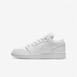 Nike Air Jordan 1 Low Older Otroci Superge Bela | NK318NUB