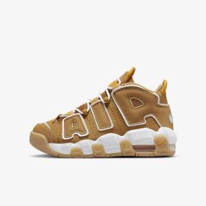 Nike Air More Uptempo Older Otroci Superge Rjav / Svetloba Rjav / Bela | NK801GJO