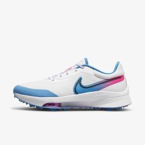 Nike Air Zoom Infinity Tour NEXT% Moški Čevlji Za Golf Bela / Modra / Roza / Črna | NK572AIC