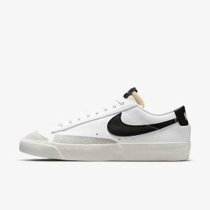 Nike Blazer Low 77 Ženske Superge Bela / Črna | NK461JUZ