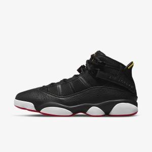 Nike Jordan 6 Rings Moški Jordan Čevlji Črna / Bela / Rumena / Rdeča | NK457DRE