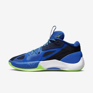 Nike Jordan Zoom Separate Moški Košarkaški Copati Mornarica / Modra / Bela / Zelena | NK104HVR