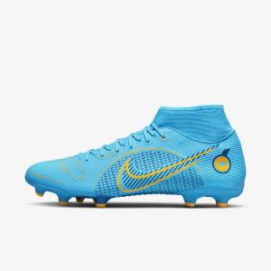 Nike Mercurial Superfly 8 Academy MG Multi-Grounds Ženske Nogometni Čevlji Modra / Oranžna | NK907PWI