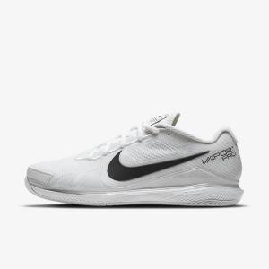 Nike NikeCourt Air Zoom Vapor Pro Hard-Court Moški Tenis Copati Bela / Črna | NK394DNU