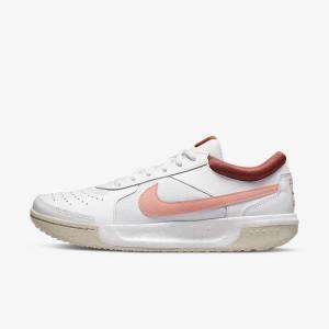 Nike NikeCourt Zoom Lite 3 Ženske Tenis Copati Bela / Rdeča / Bela / Svetloba | NK185LUK