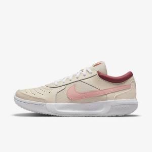 Nike NikeCourt Zoom Lite 3 Ženske Tenis Copati Bela / Rdeča / Koral | NK482YBG