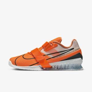 Nike Romaleos 4 Ženske Športni Copati Oranžna / Bela / Črna | NK962MAW