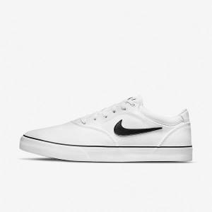 Nike SB Chron 2 Canvas Moški Skate Čevlji Bela / Črna | NK420LGU